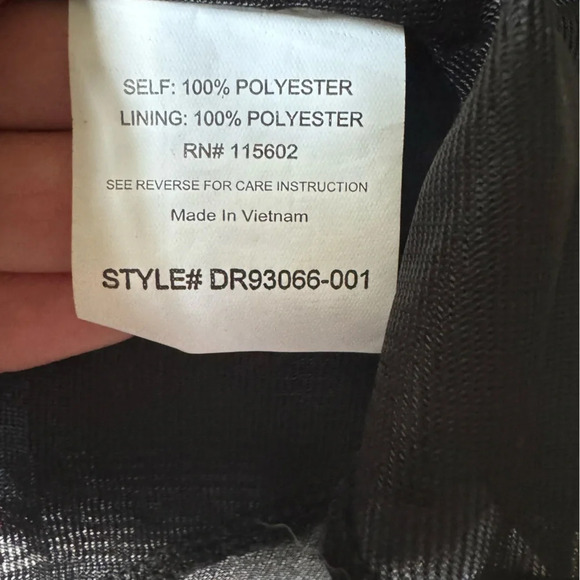 NWOT Lush Kendal Floral Faux Wrap Dress, Black Floral, Medium, fall colors - Picture 12 of 12